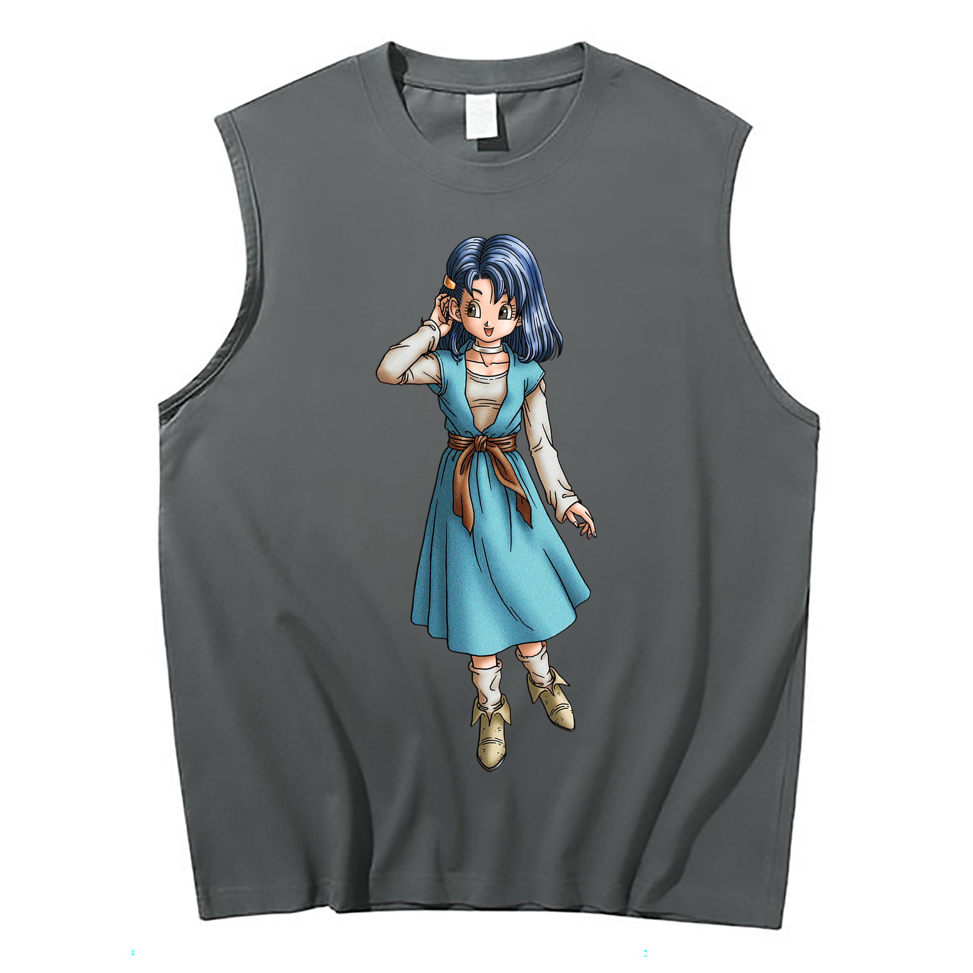 （画像用） ドラゴンクエスト Doragon Kuesuto Dragon Quest コットン100％タンクトップ（フロントプリント）